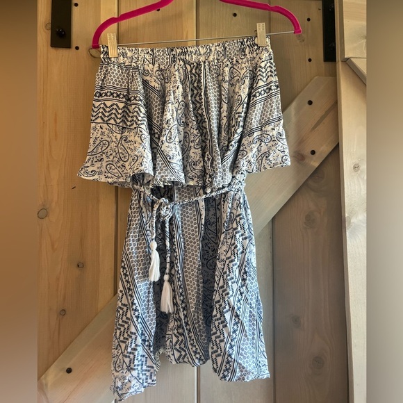 Olivaceous Strapless Mini Dress - Picture 2 of 8